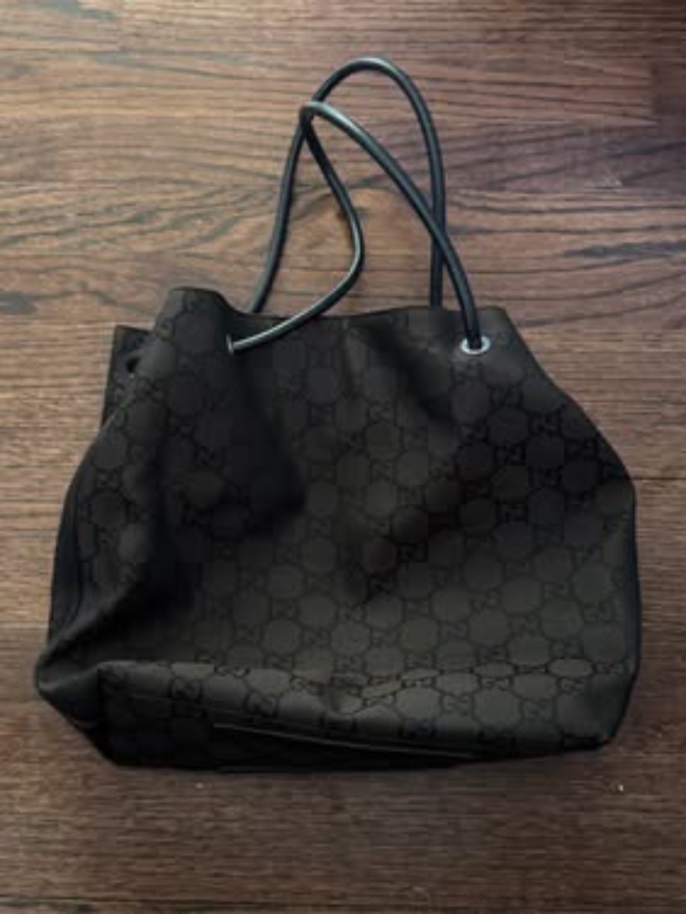 Gucci GG Monogram Drawstring Tote Bag